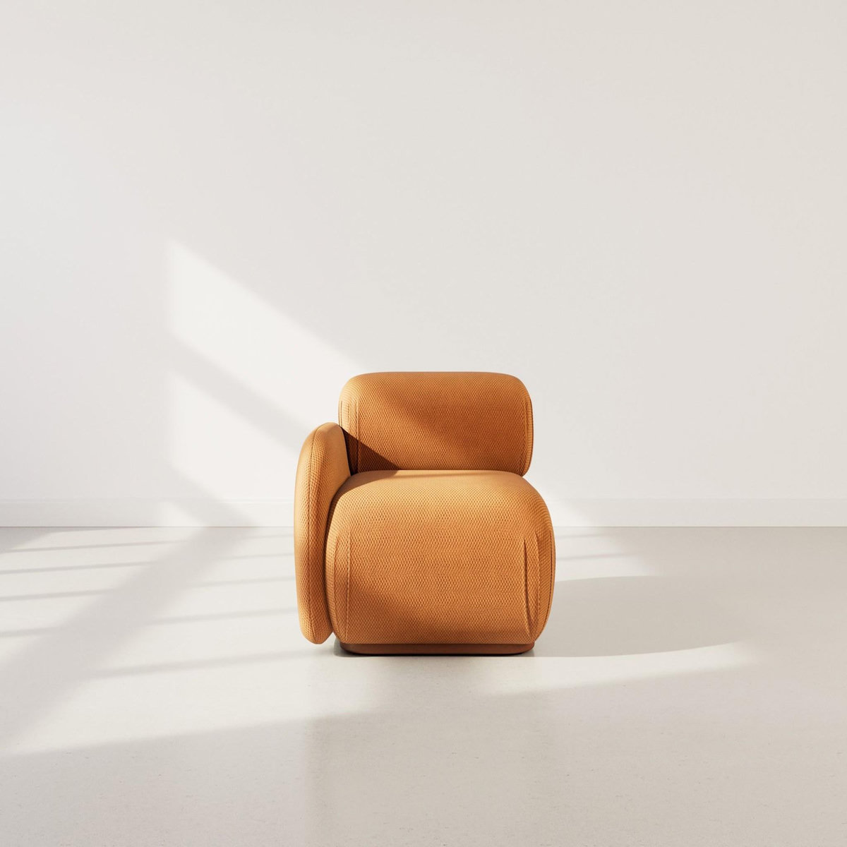 LISA DESIGN Penelope - module d'assise gauche en velours texturé