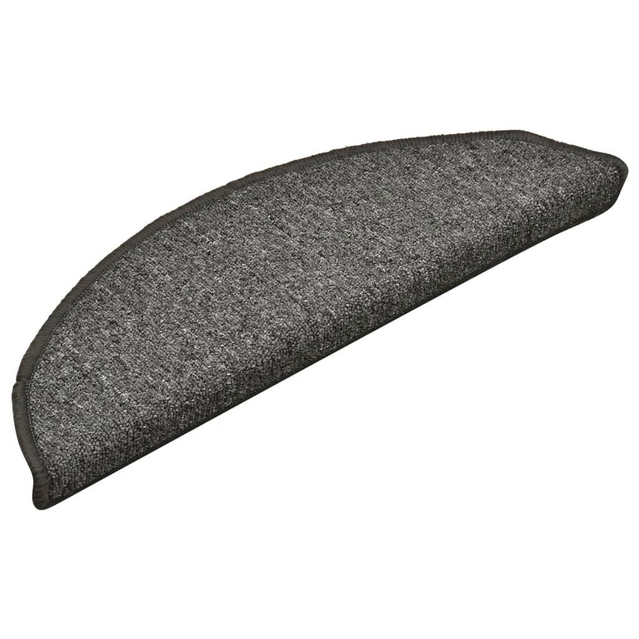Voir la diapositive 3 : VIDAXL Tapis de marches d'escalier 15 pcs Gris fonce 56x17x3 cm