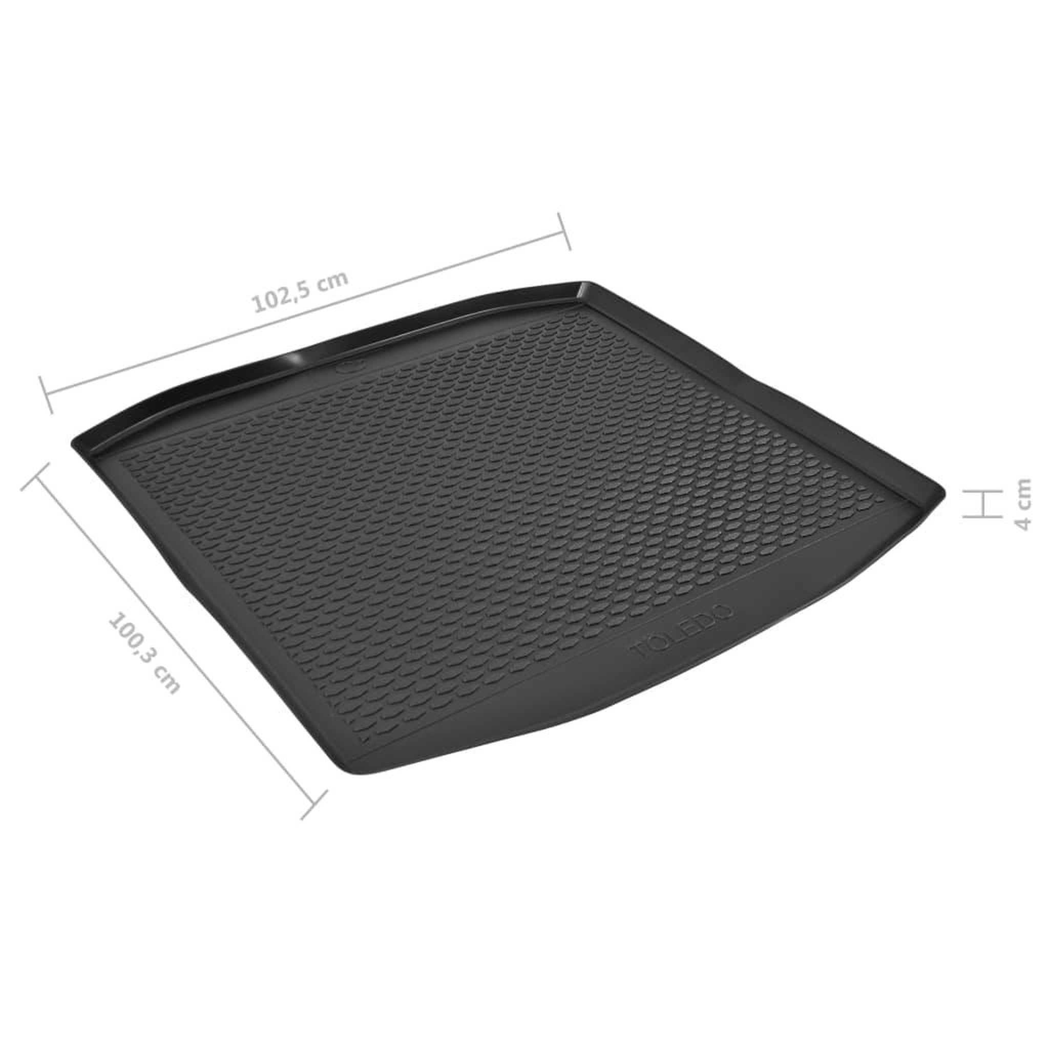 Voir la diapositive 6 : VIDAXL Tapis de coffre auto Seat Toledo (2012-) Caoutchouc