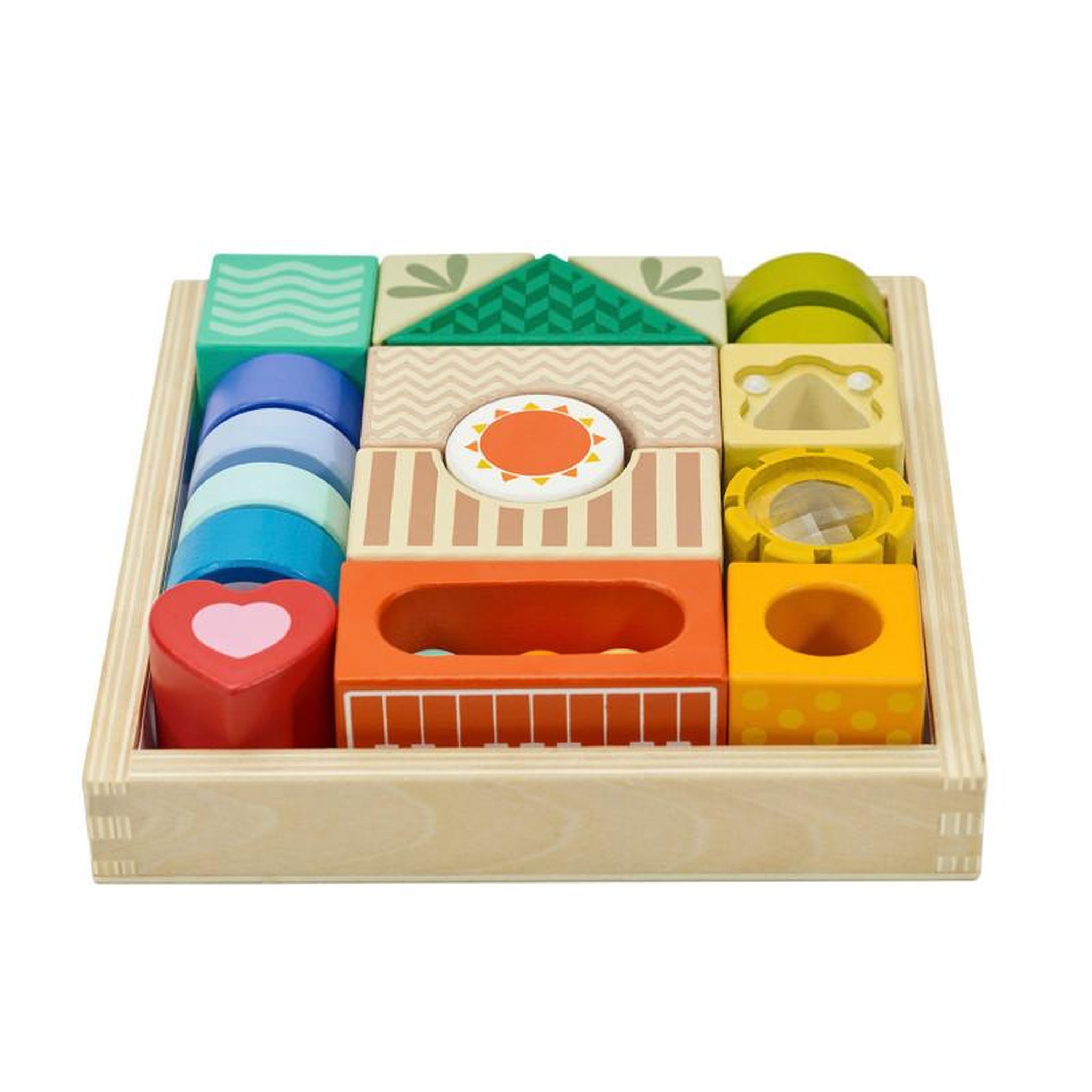 Voir la diapositive 2 : CLASSIC WORLD Classic World Wooden Sense Blocks
