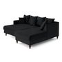 Voir la diapositive 4 : BEST MOBILIER Flamingo - canapé d'angle droit 4 places convertible en velours