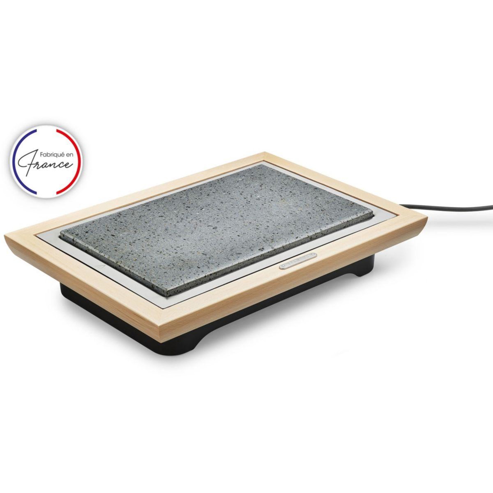 LAGRANGE Pierre à cuire Grill' Pierre® Deluxe bois clair à poser, 37.3x23.4 cm