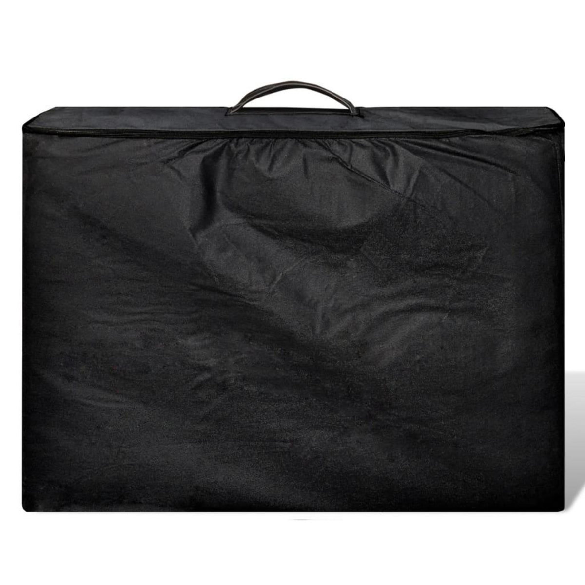 VIDAXL Table de massage pliable Noir 2 zones avec cadre en bois