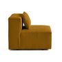 Voir la diapositive 3 : LISA DESIGN Arty - module d'assise sans accoudoirs - en velours côtelé