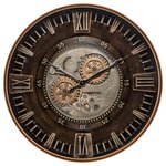 ATMOSPHERA Horloge avec mécanisme en métal - Diam 59 cm - Marron