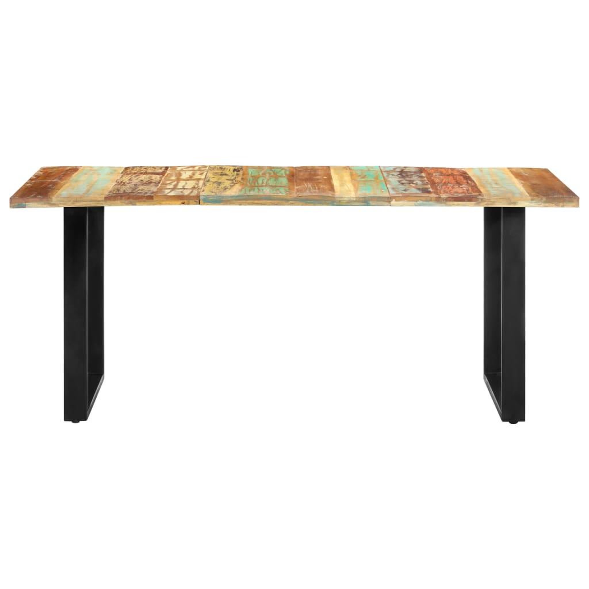 Voir la diapositive 2 : VIDAXL Table a manger 180x90x76 cm Bois de recuperation massif