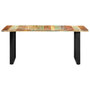 Voir la diapositive 2 : VIDAXL Table a manger 180x90x76 cm Bois de recuperation massif