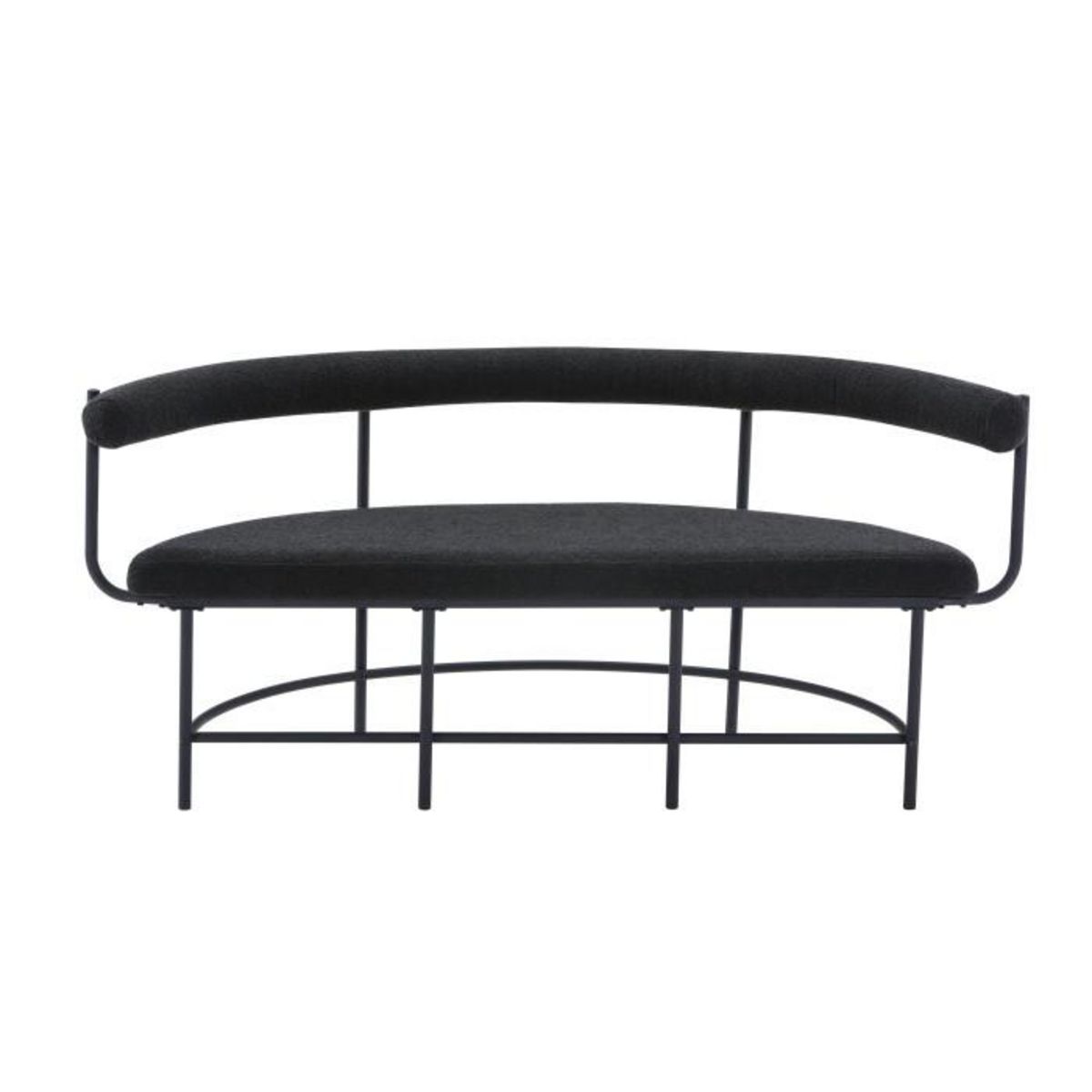 Paris Prix Banc Design Bouclé  Stallhagen X Josefin  165cm Noir