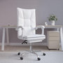 Voir la diapositive 1 : VIDAXL Fauteuil inclinable de bureau Blanc Similicuir