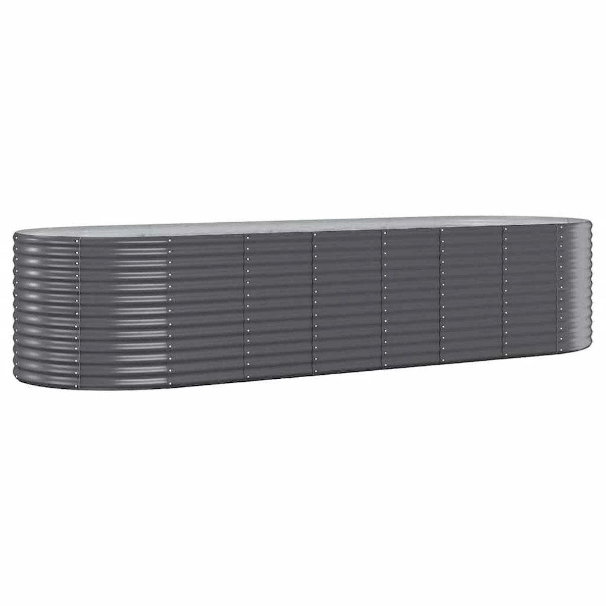 VIDAXL Lit sureleve de jardin Acier galvanise Anthracite