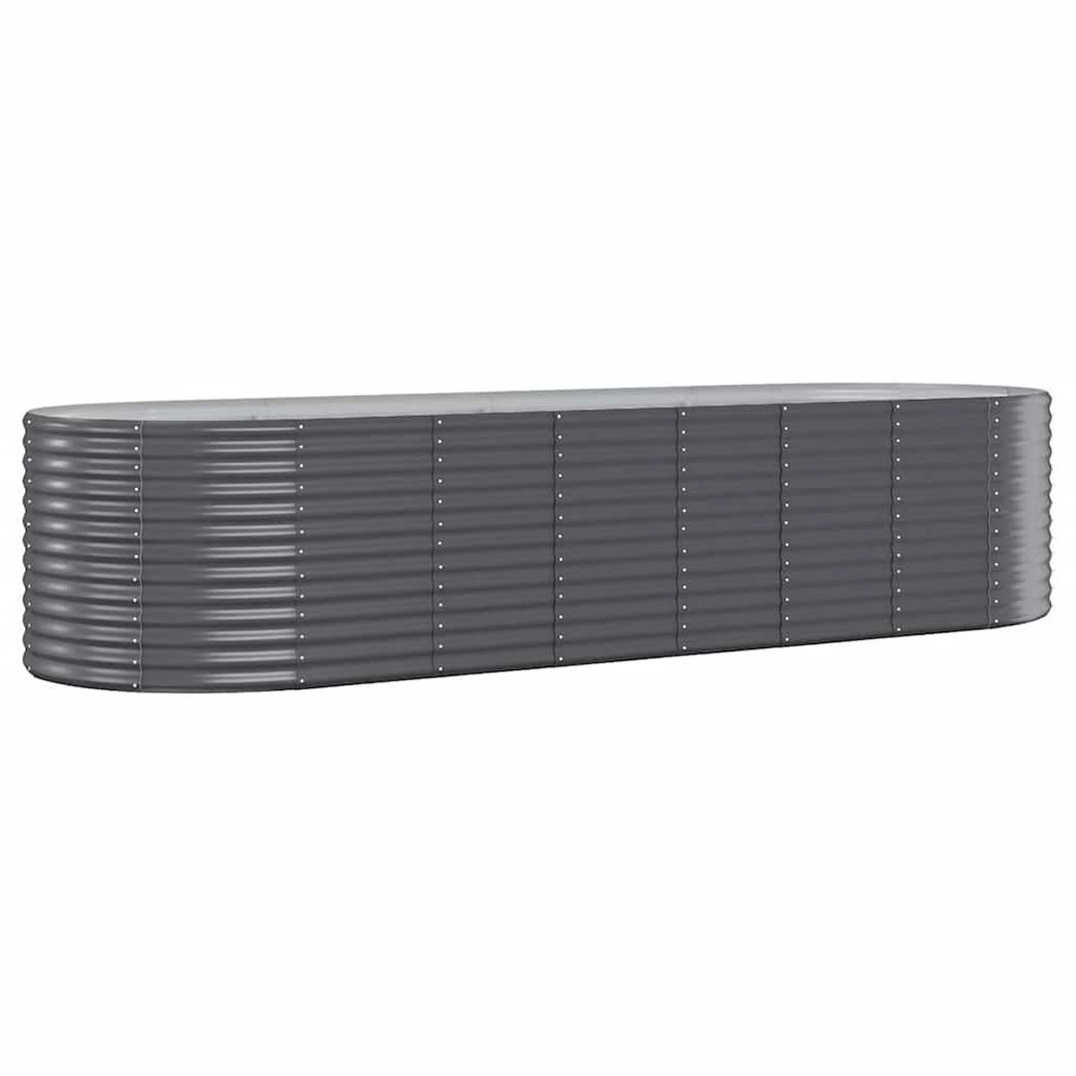VIDAXL Lit sureleve de jardin Acier galvanise Anthracite