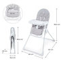 Voir la diapositive 6 : KINDERKRAFT Chaise haute evolutive bebe dossier inclinable et harnais