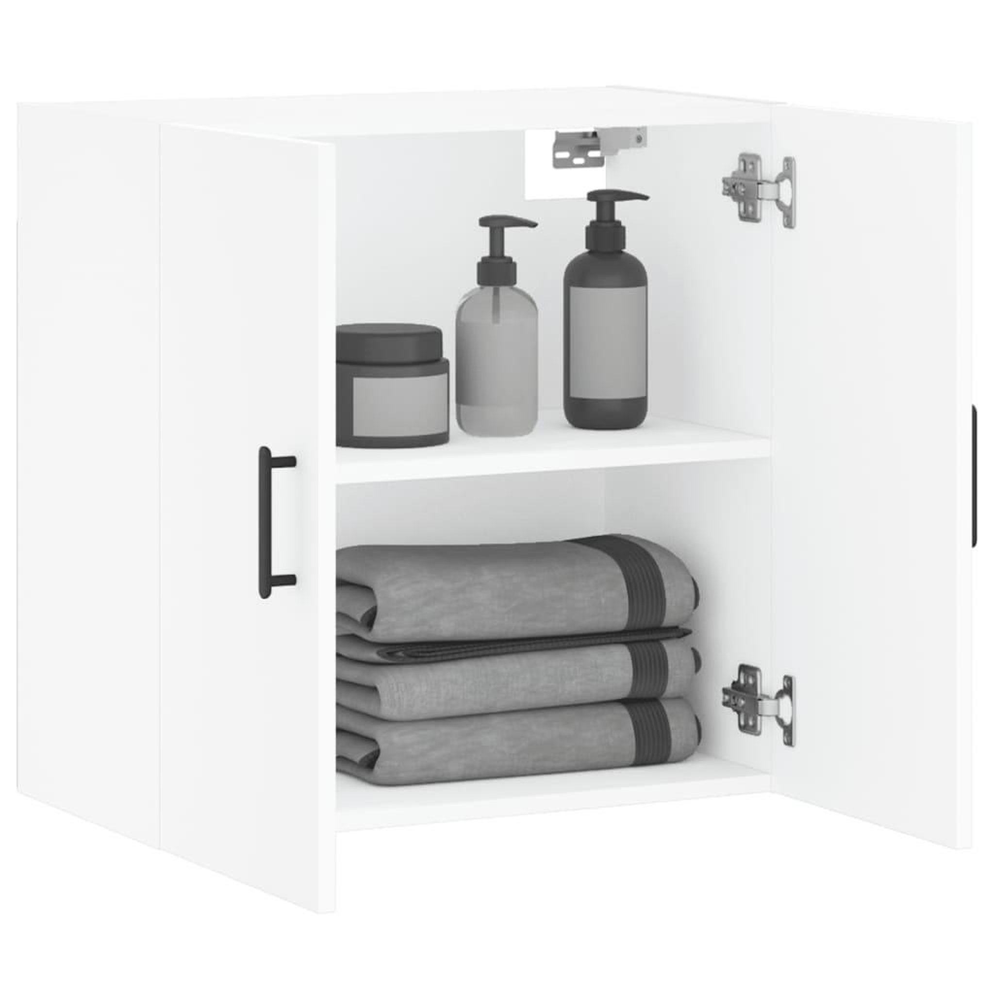 Voir la diapositive 4 : VIDAXL Armoire murale blanc 60x31x60 cm bois d'ingenierie