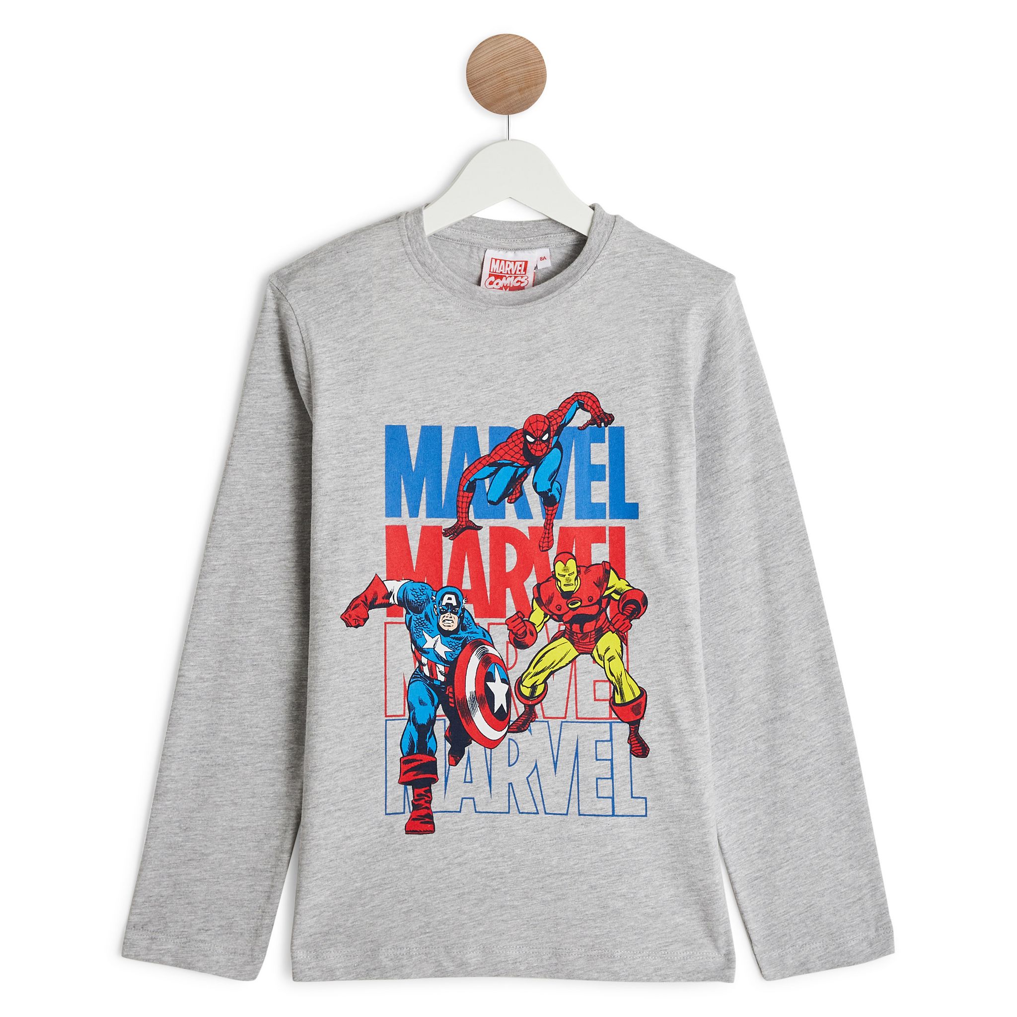 T-shirt Manches Longues NEXT – Bonhomme De Neige Appliqué – Rouge – Enfant 5-6 Ans