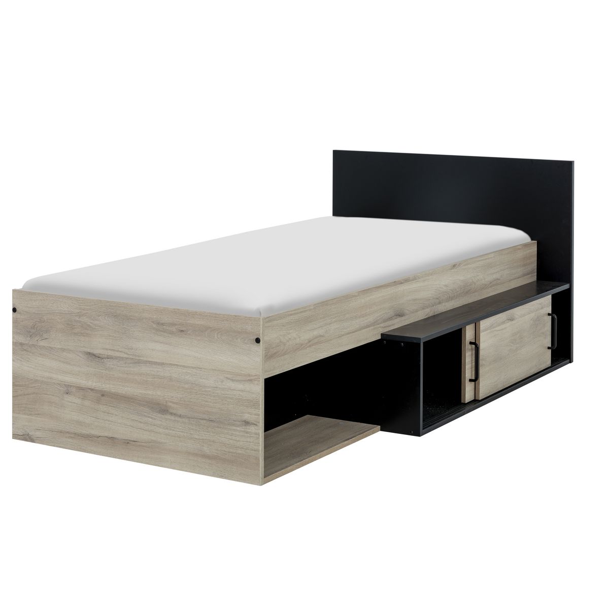 Lit junior 90x200cm avec rangements WASHINGTON