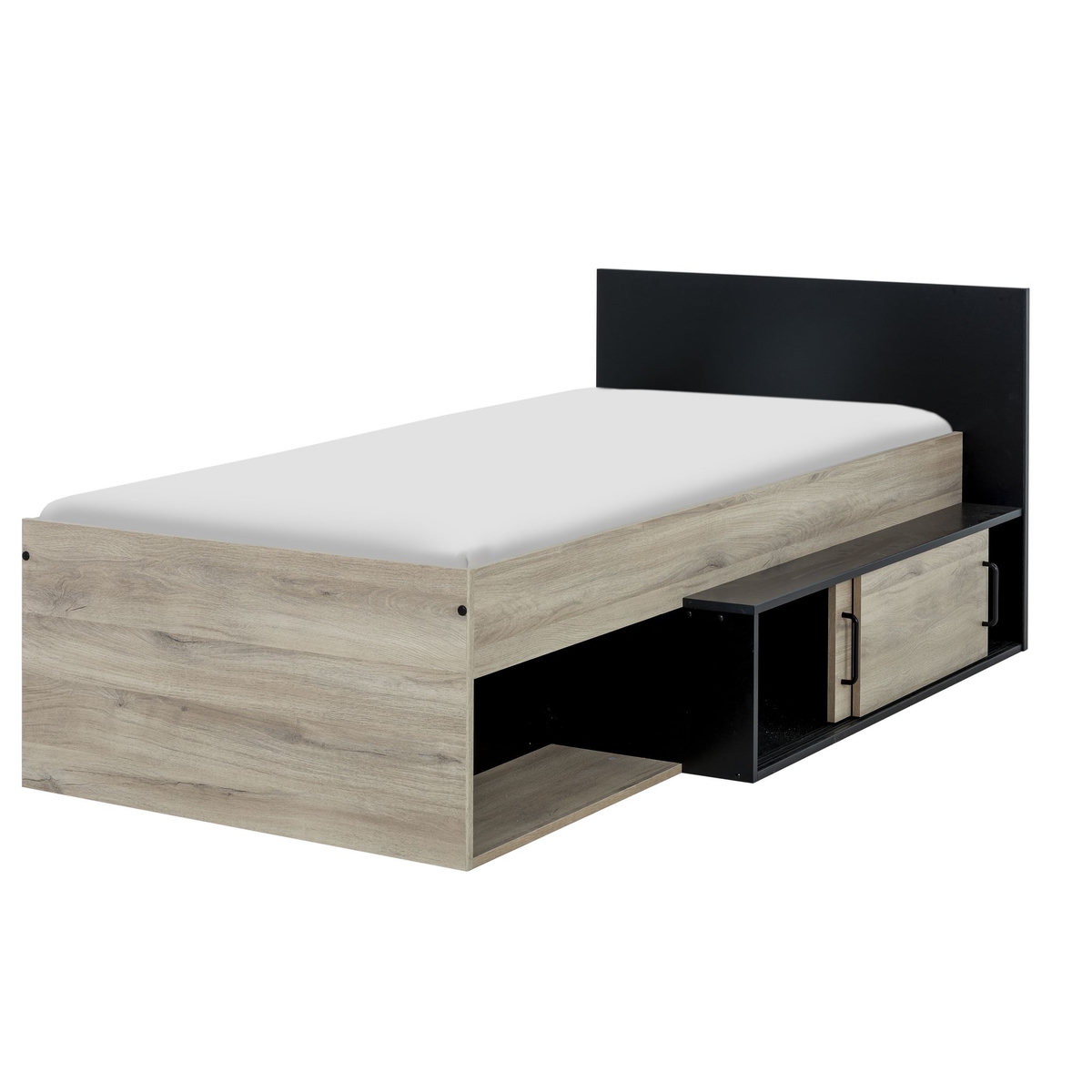 Lit junior 90x200cm avec rangements WASHINGTON