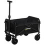 Voir la diapositive 1 : OUTSUNNY Chariot de jardin pliable 60 Kg max. poignée télescopique réglable métal oxford noir