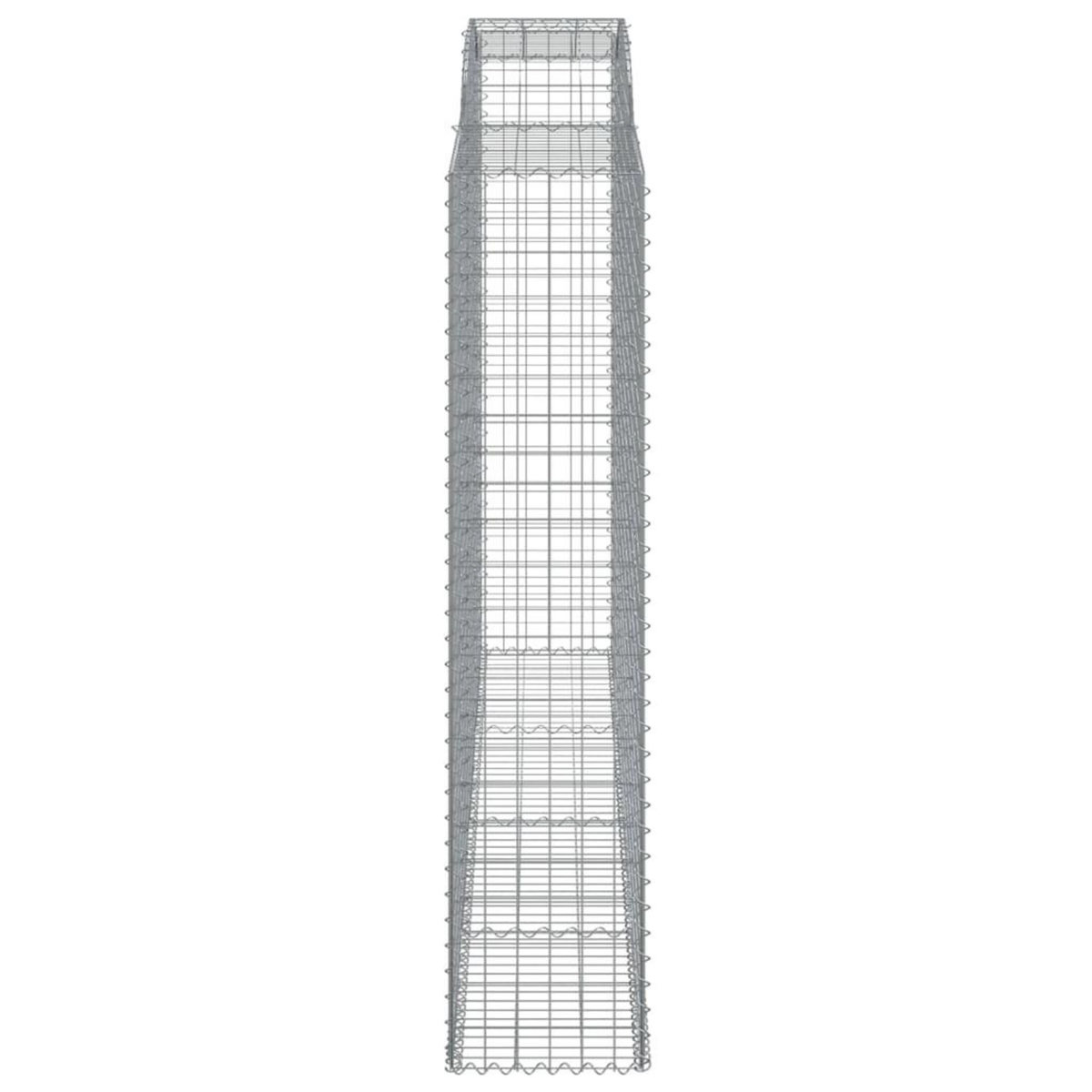 VIDAXL Paniers a gabions arques 11 pcs 300x50x220/240 cm fer galvanise