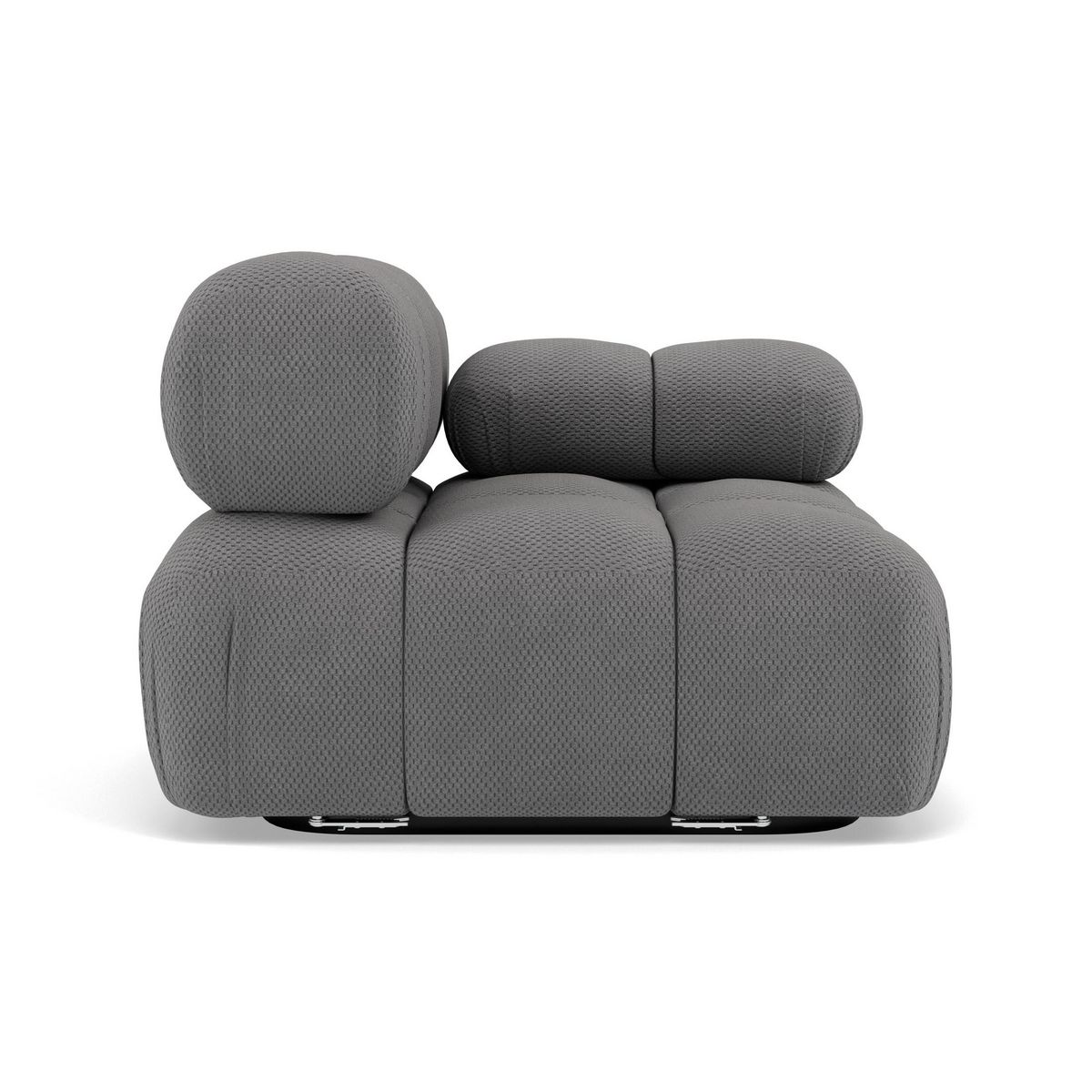 LISA DESIGN Ruby - module d'assise droit en velours texturé