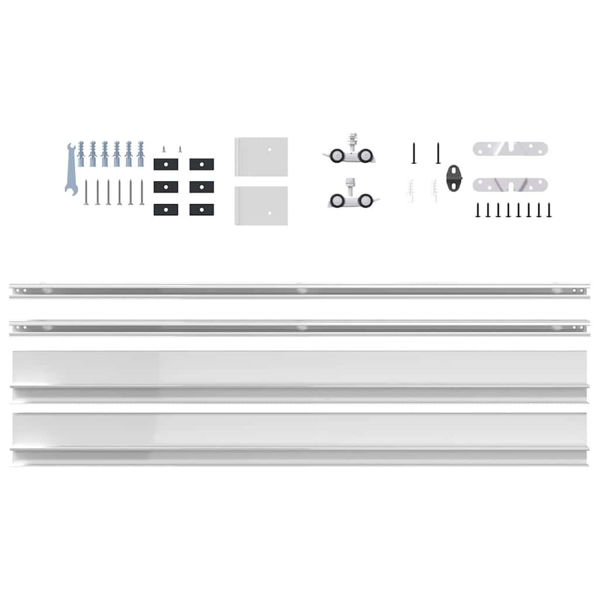 Voir la diapositive 5 : VIDAXL Kit de quincaillerie de porte coulissante alliage d'aluminium