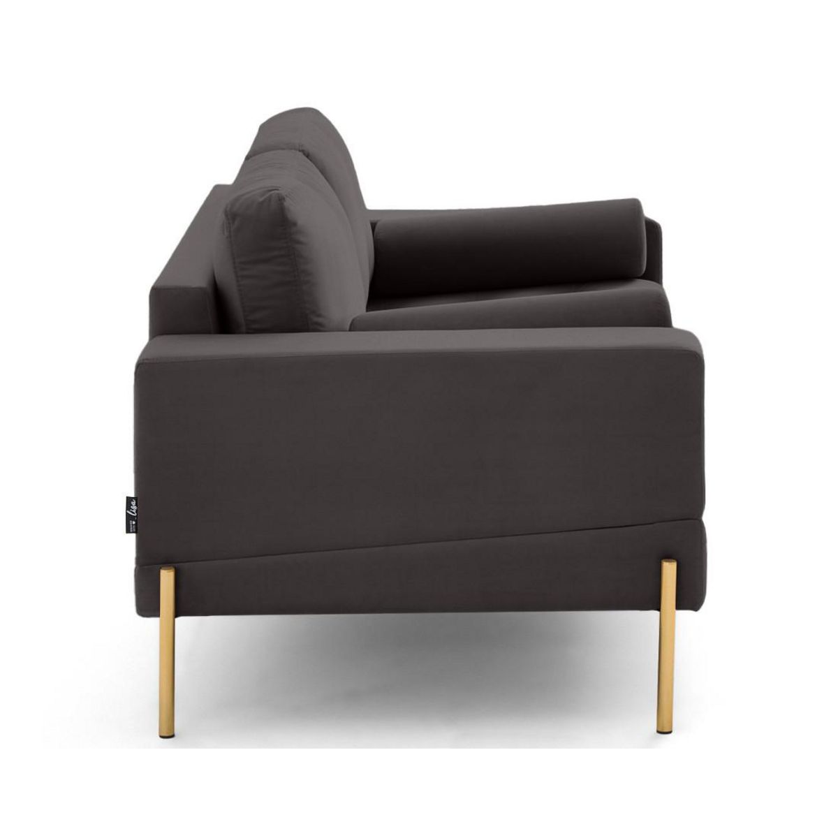 LISA DESIGN Isaure - canapé droit 2 places en velours