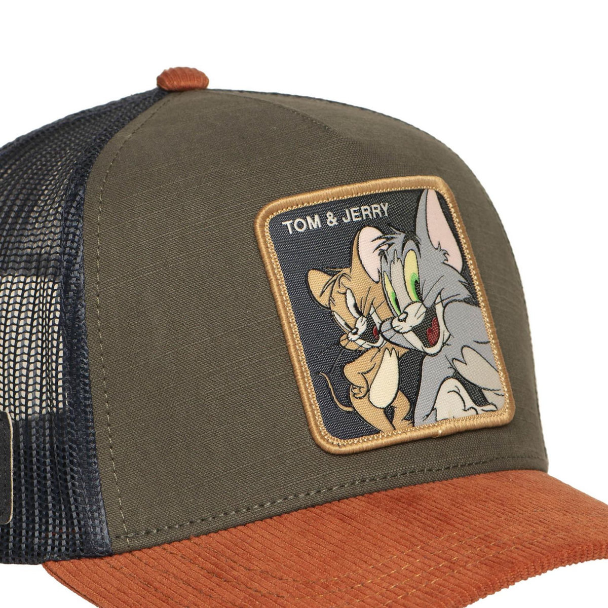CAPSLAB Casquette trucker prenium semi curved Tom and Jerry