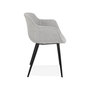 Voir la diapositive 3 : Paris Prix Fauteuil Design  Sead  80cm Gris