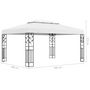 Voir la diapositive 6 : VIDAXL Tonnelle avec double toit et lumieres LED 3x4 m Blanc