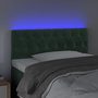 Voir la diapositive 3 : VIDAXL Tete de lit a LED Vert fonce 100x7x78/88 cm Velours