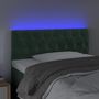 Voir la diapositive 3 : VIDAXL Tete de lit a LED Vert fonce 100x7x78/88 cm Velours