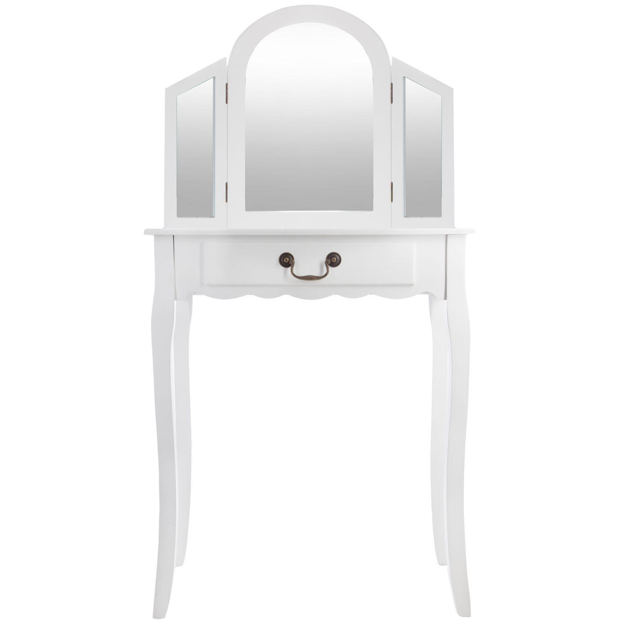 Voir la diapositive 2 : ATMOSPHERA Coiffeuse aurell - l. 65 x h. 128 cm - blanc