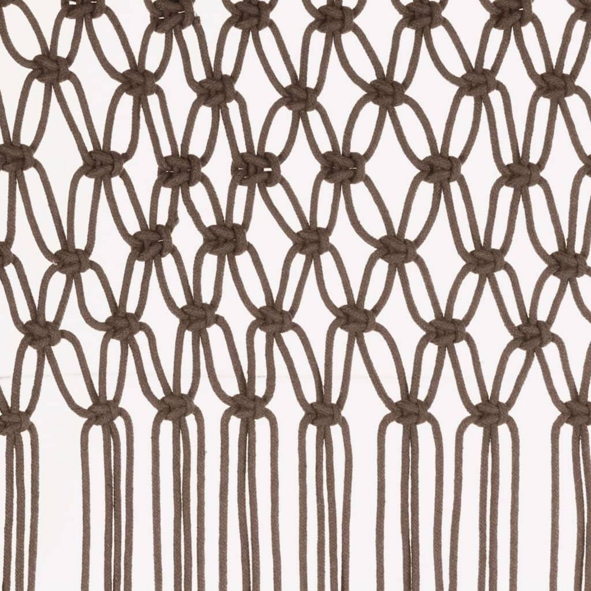 VIDAXL Rideau en macrame Taupe 140x240 cm Coton