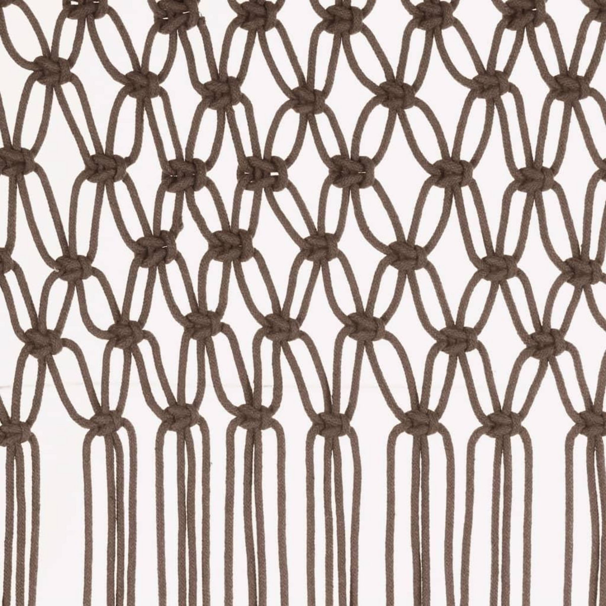 VIDAXL Rideau en macrame Taupe 140x240 cm Coton