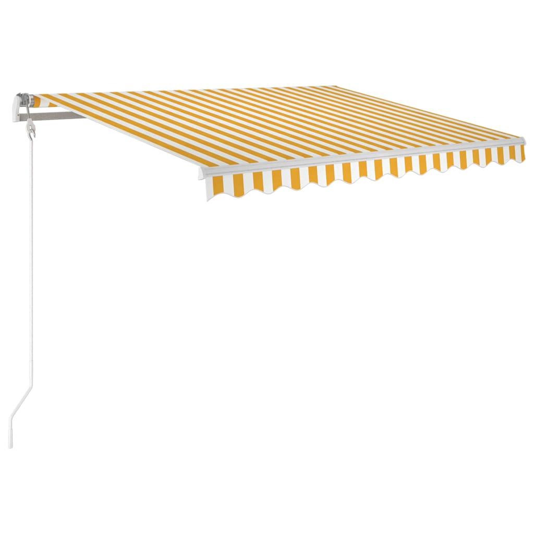 Voir la diapositive 2 : VIDAXL Auvent automatique capteur de vent et LED 300x250cm Jaune/blanc