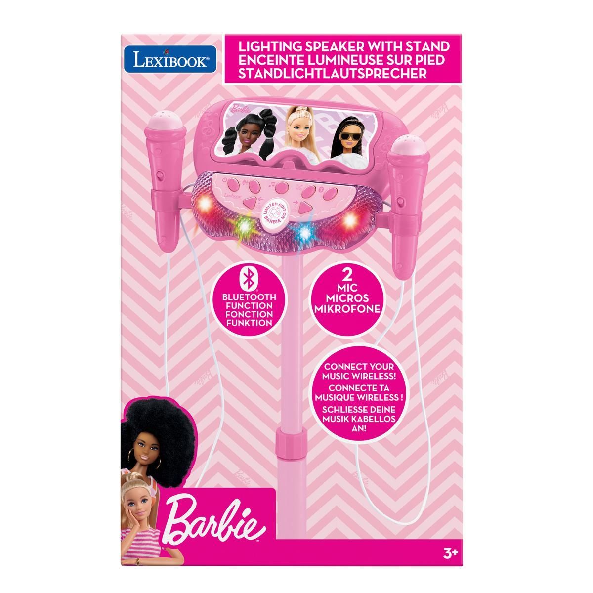 Lexibook Microphone sur pied Enceinte Bluetooth Barbie