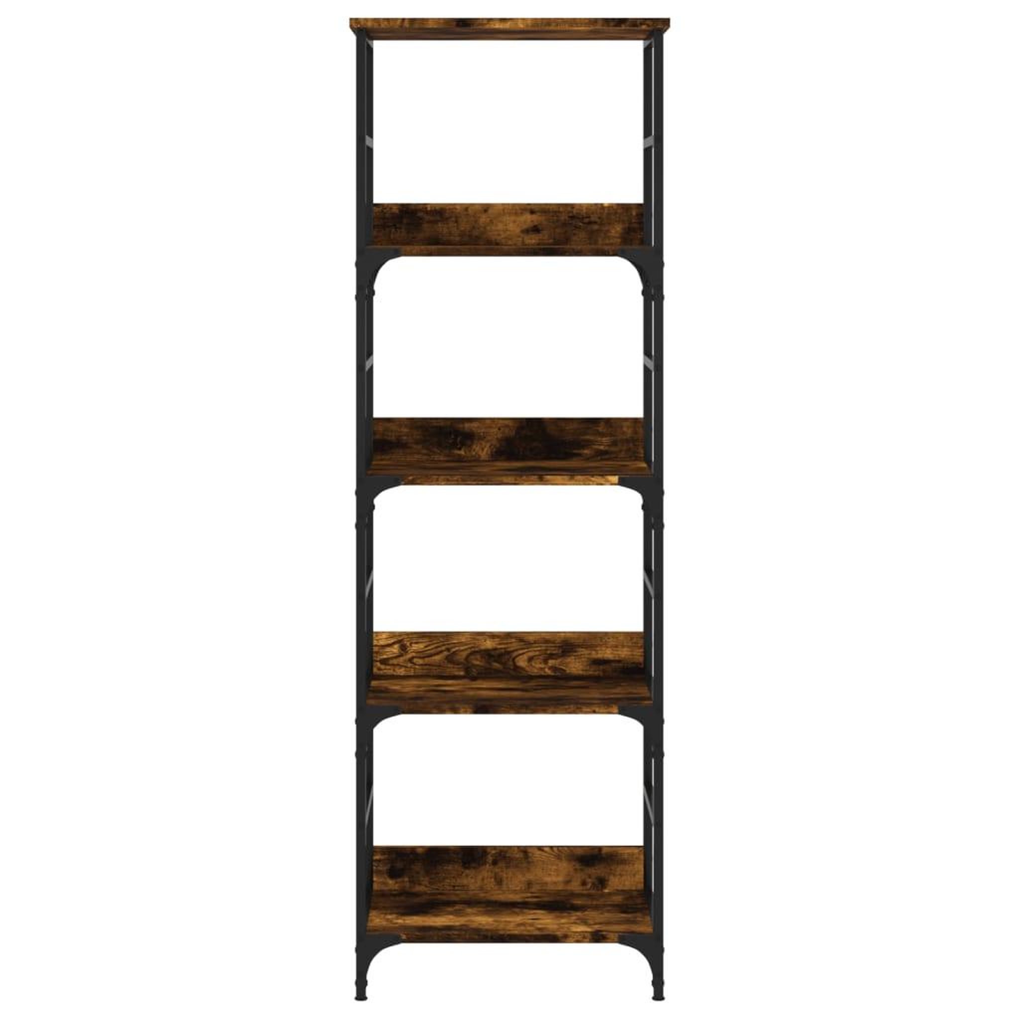 Voir la diapositive 4 : VIDAXL Bibliotheque chene fume 50x33x153 cm bois d'ingenierie