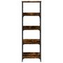 Voir la diapositive 4 : VIDAXL Bibliotheque chene fume 50x33x153 cm bois d'ingenierie