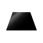 PEBBLY Planche de protection cuisson pour plaque 50x28cm, noire