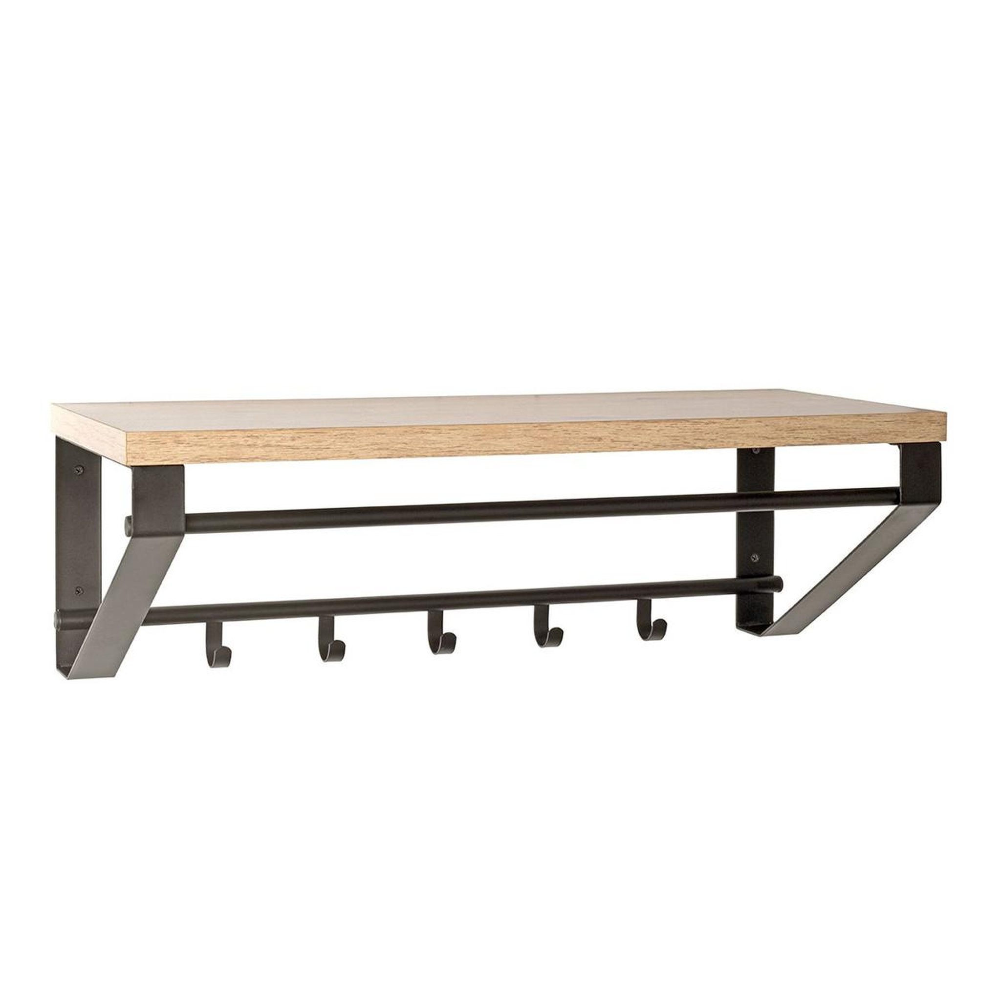 Paris Prix Patère murale design  kare  70cm naturel & noir