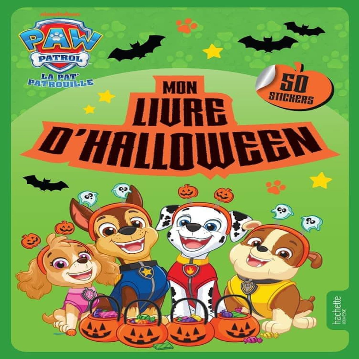 MON LIVRE D'HALLOWEEN LA PAT' PATROUILLE. 50 STICKERS, Nickelodeon