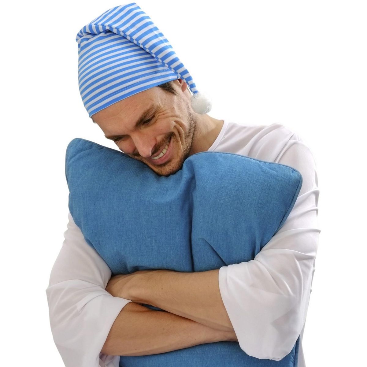 WIDMANN Bonnet de Nuit Bleu à Rayures