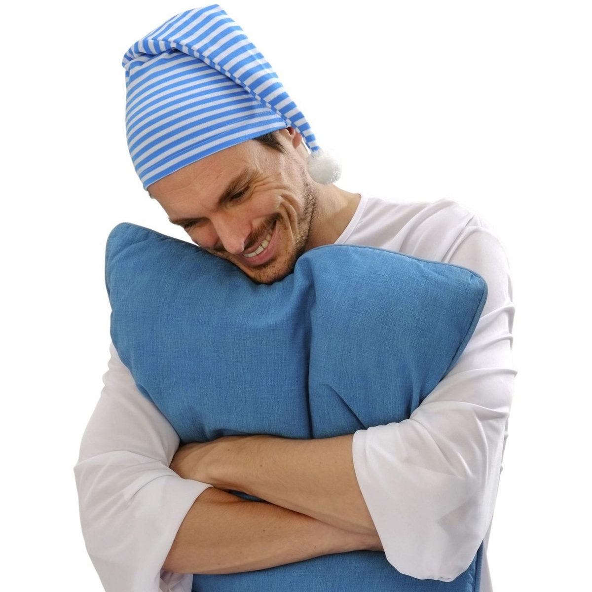 WIDMANN Bonnet de Nuit Bleu à Rayures