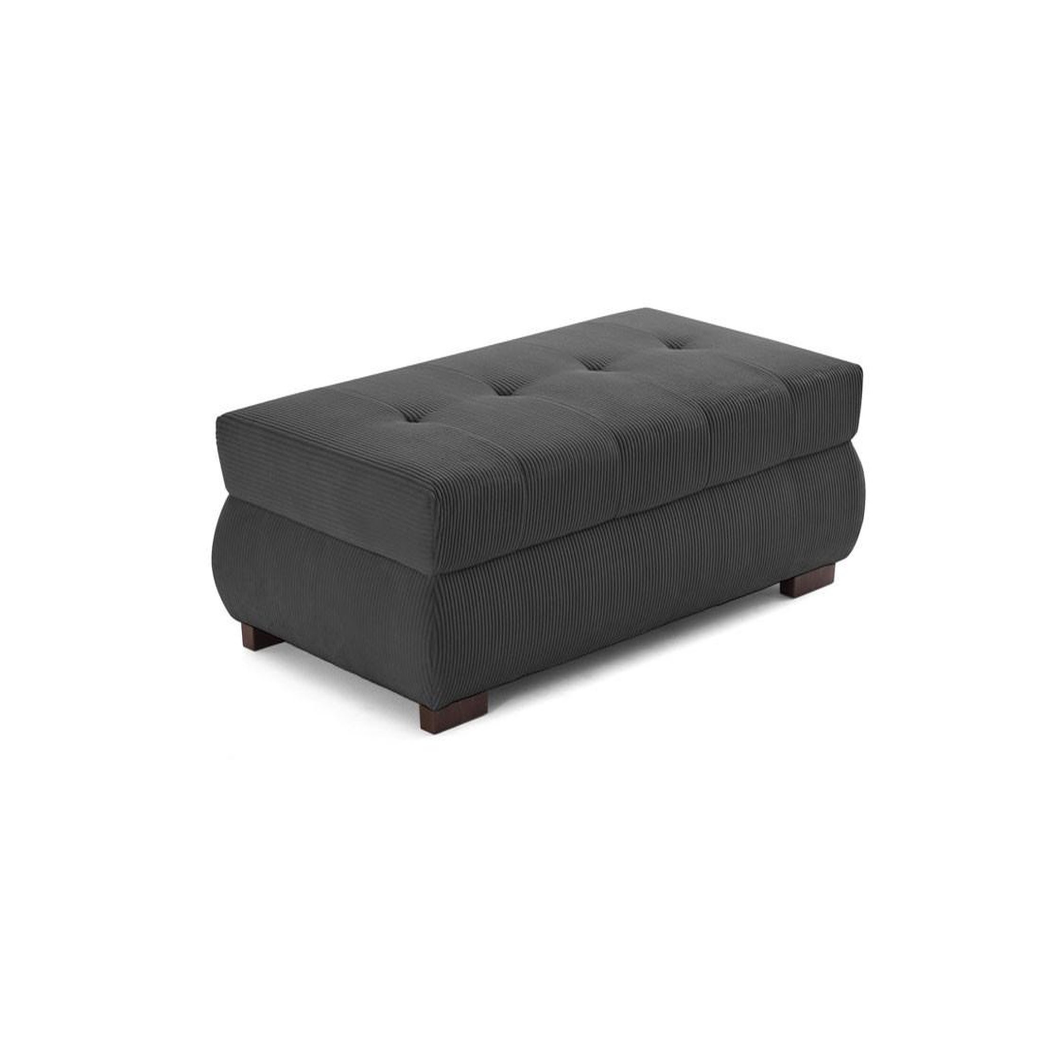 Voir la diapositive 1 : LISA DESIGN Vermont - pouf d'appoint - en velours côtelé