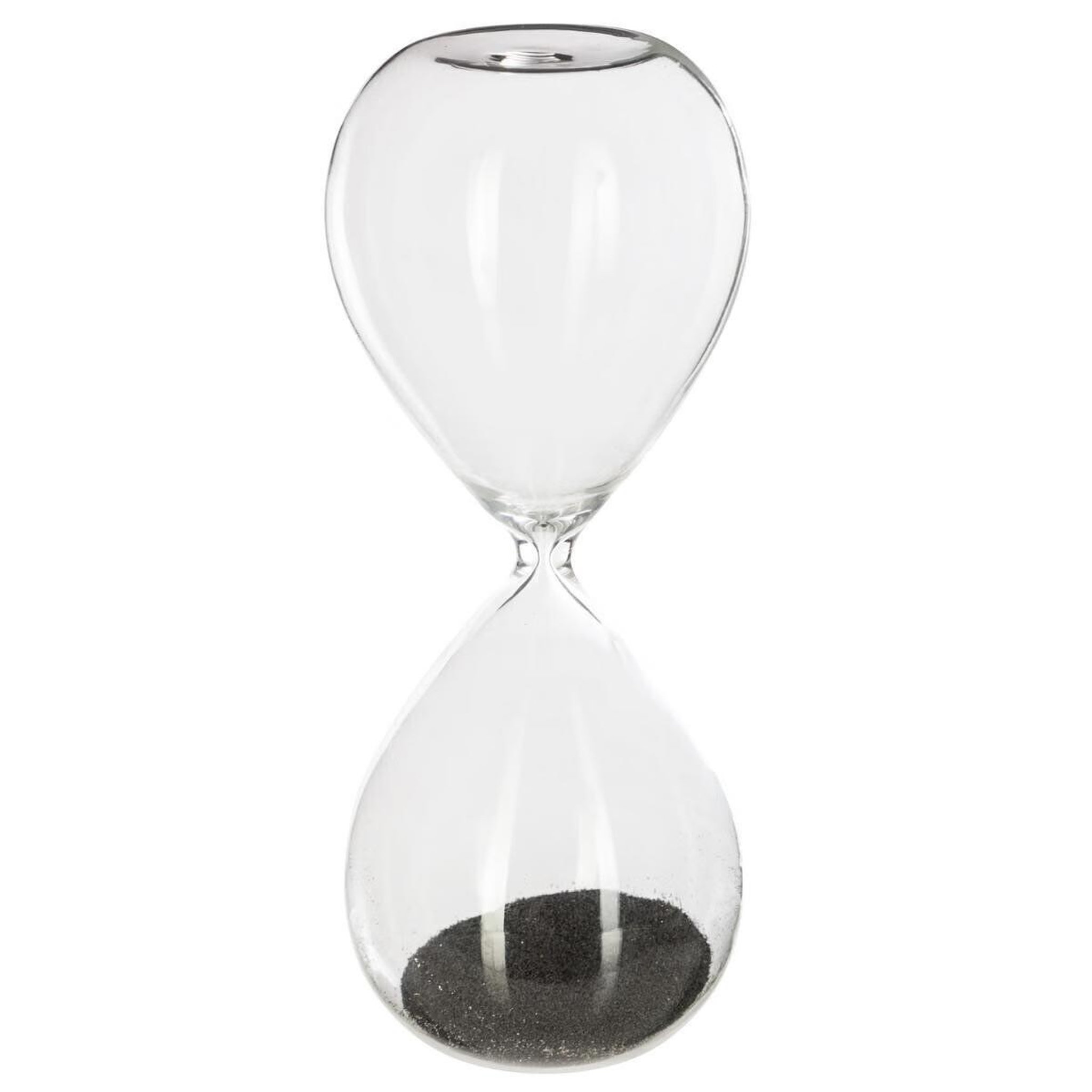 Voir la diapositive 2 : ATMOSPHERA Sablier déco  magnétique  15cm noir