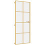 Voir la diapositive 2 : VIDAXL Porte interieure mince dore 83x201,5 cm verre trempe aluminium