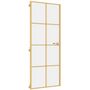 Voir la diapositive 2 : VIDAXL Porte interieure mince dore 83x201,5 cm verre trempe aluminium