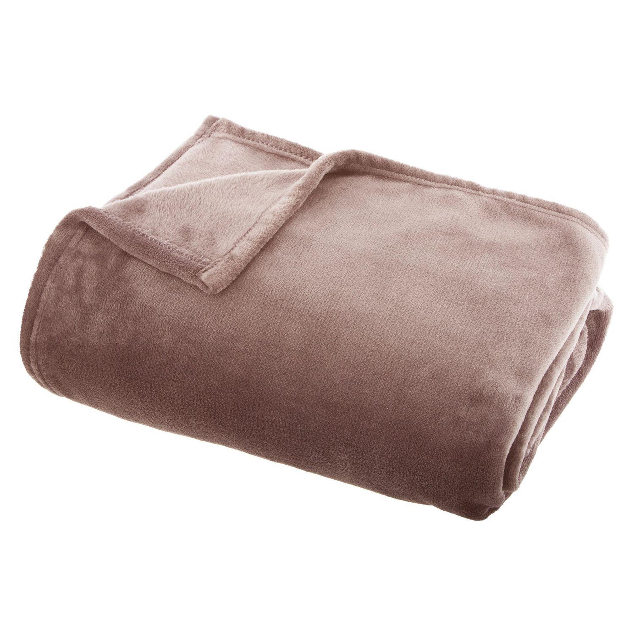 Voir la diapositive 1 : ATMOSPHERA Grand plaid en Flanelle uni