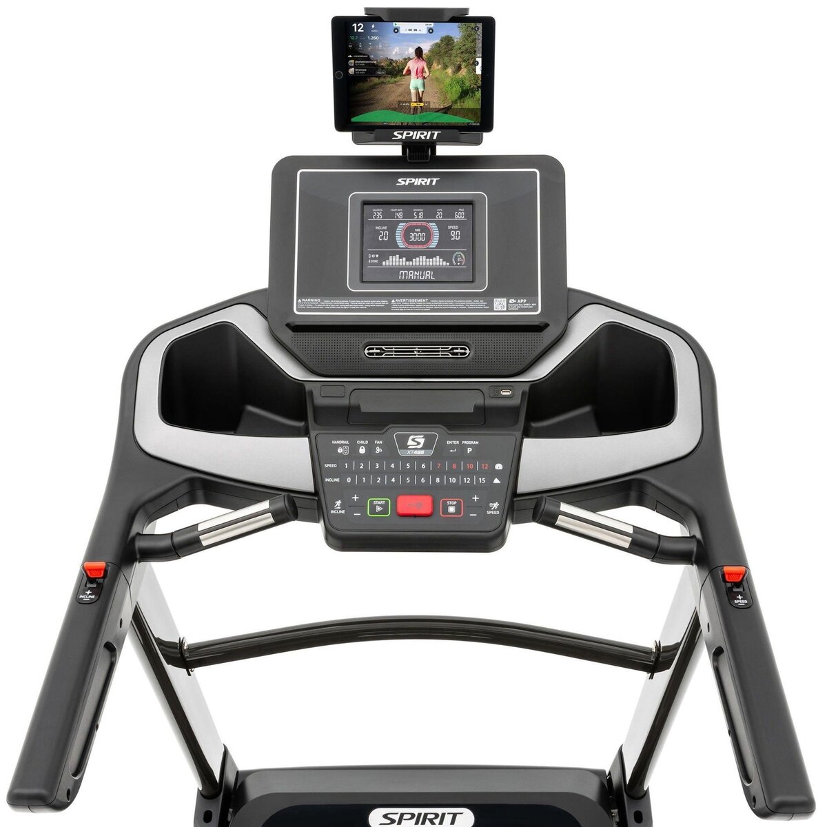 Spirit Tapis de course Motorisé - Modèle XT485 - 20 Km/h - Bluetooth/App - Maison/Appartement