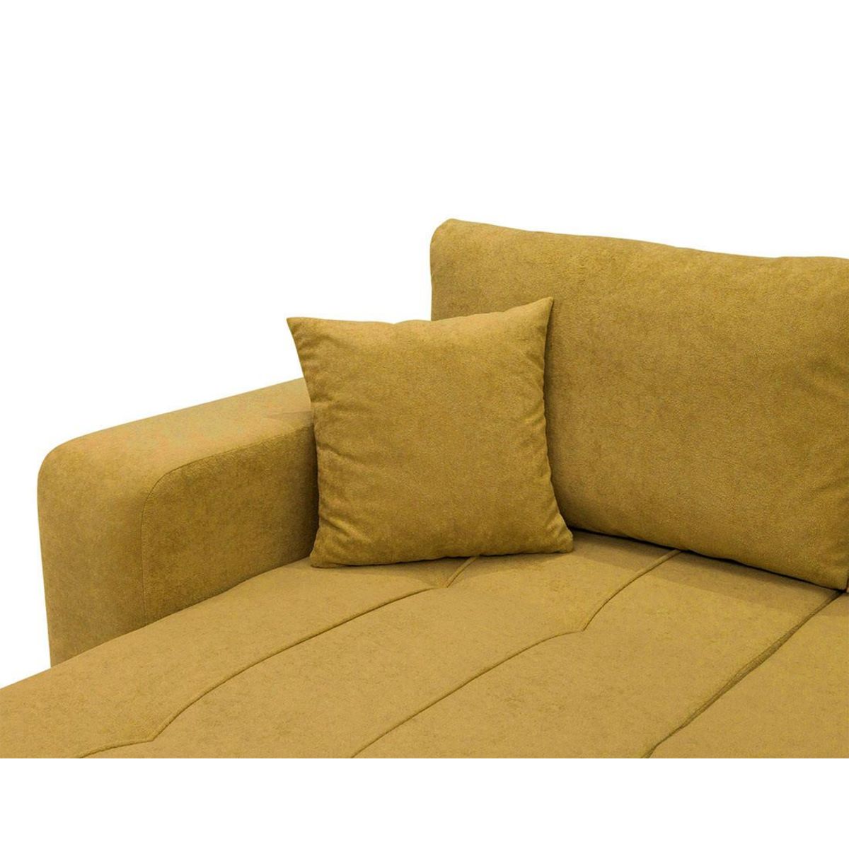 BEST MOBILIER Nicole - canapé panoramique en u 7 places convertible avec coffre en tissu