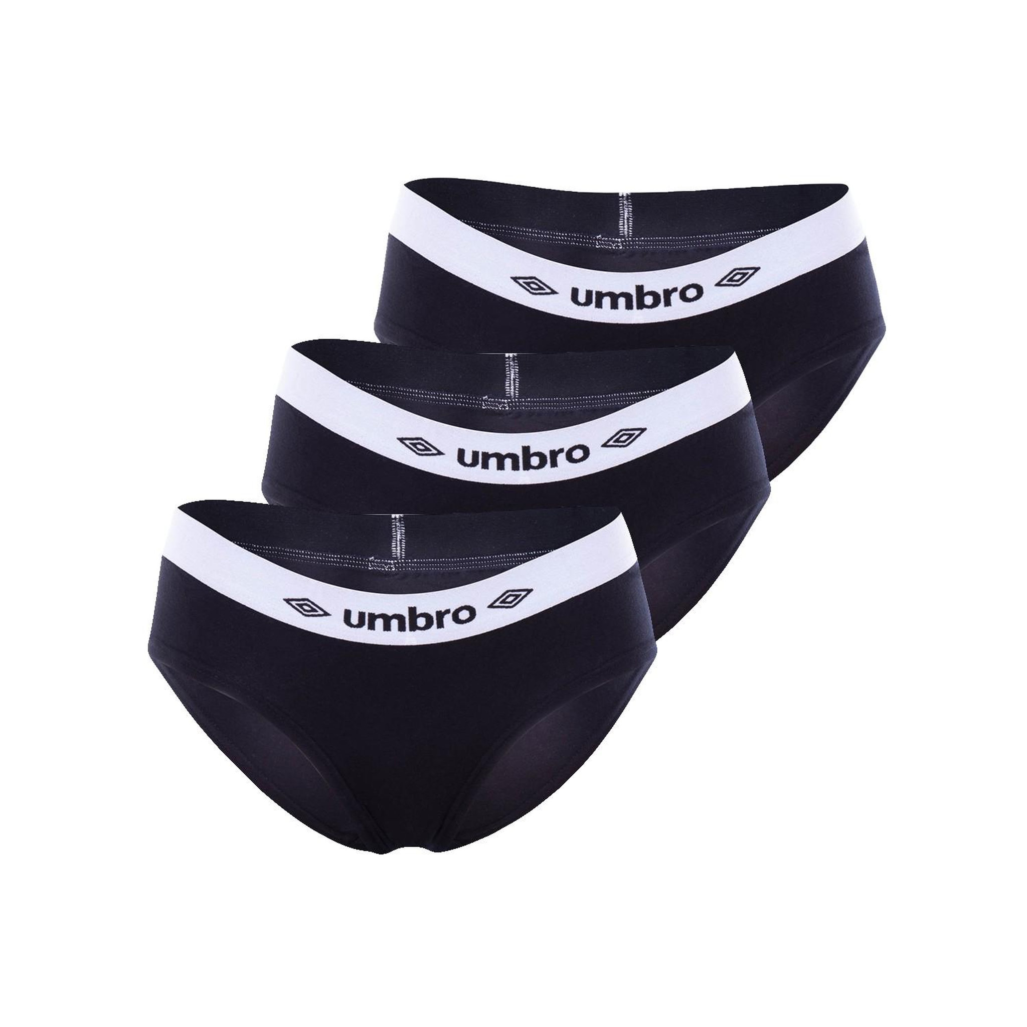 Voir la diapositive 1 : UMBRO Lot de 3 Boxers coton femme